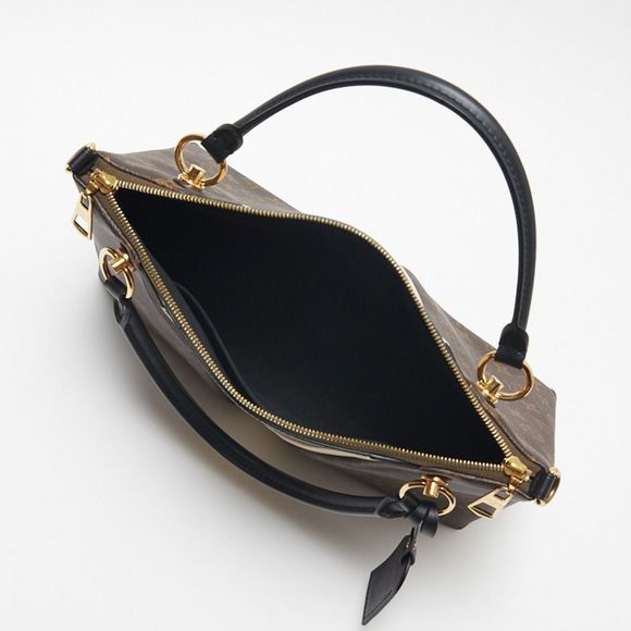 Louis Vuitton V Tote Monogram Leather Brown - Picture 3 of 6